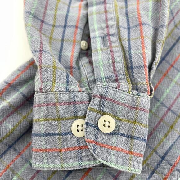 L.L. Bean Vintage 100% Cotton Button Down Shirt Long Sleeve 80s Large Tall - Picture 6 of 9